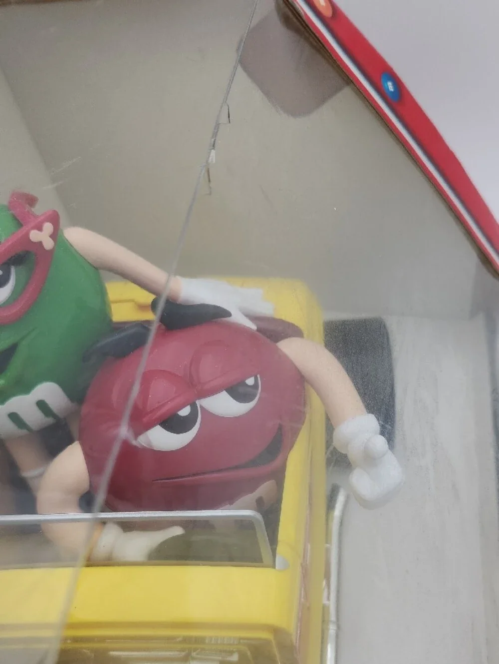M&M'S Yellow Rebel Hot Rod with Red and Green Characters